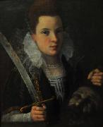 Lavinia Fontana Judith with the head of Holofernes. oil painting artist